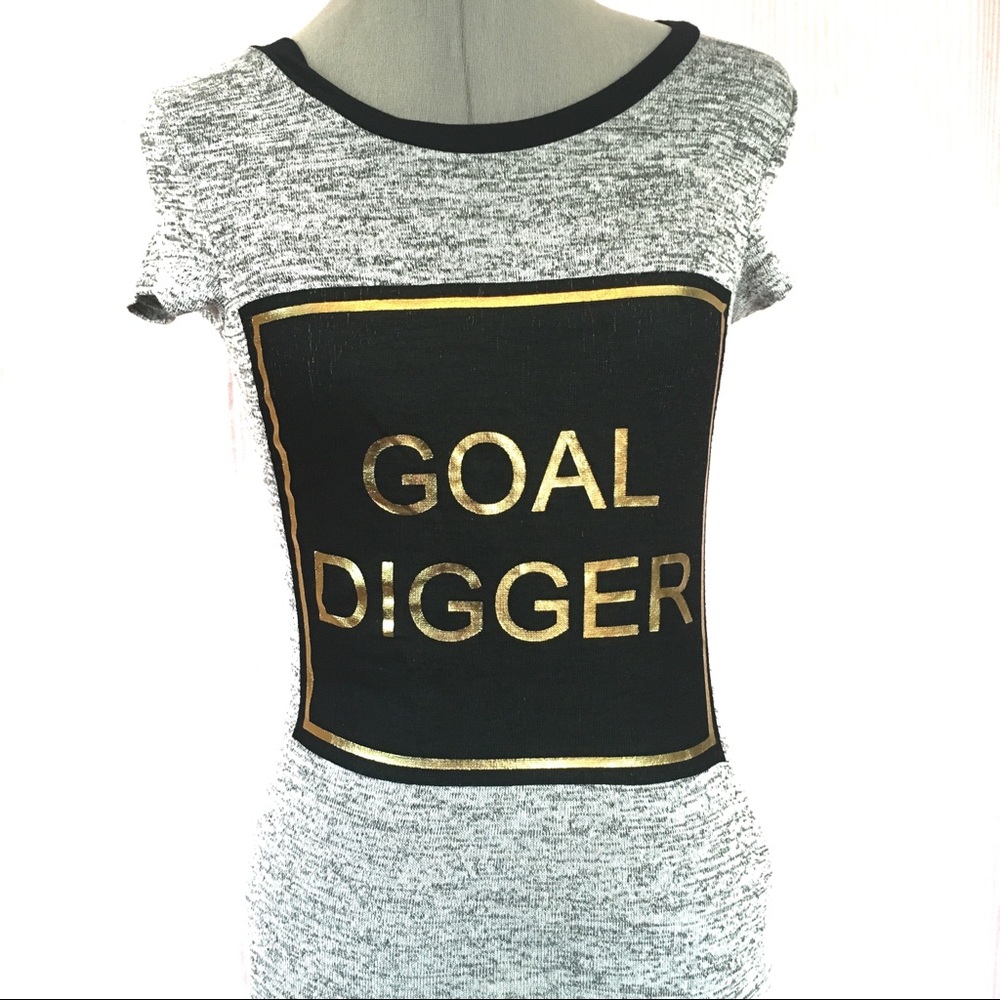 NEW “Goal Digger” UK2LA T-Shirt Mini-Dress